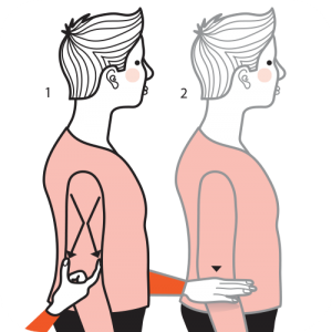 Illustration av signalen för en kort kvinna