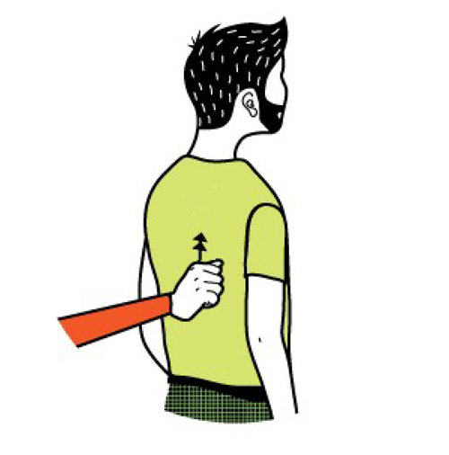 Illustration av signalen för hosta