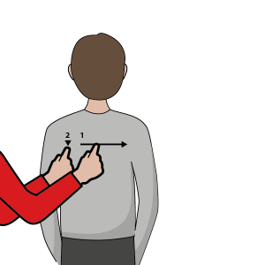 illustration för signalen flytta punktskriftsdisplayen till vänster
