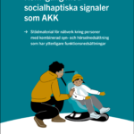Framsida på boken "Kom igång med socialhaptiska signaler som AKK".
