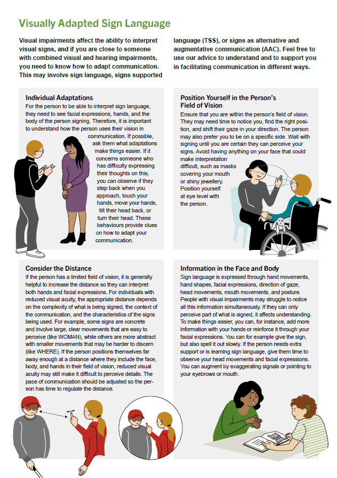 Advice on Supporting People with Acquired Deafblindness (English)