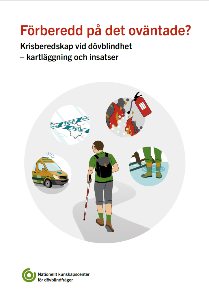 Framsidan av broschyren Förberedd på det oväntade? Illustration.